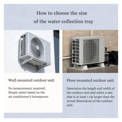 Auffangwanne für Klimaanlagen Kondensatwanne Wasserauffangwanne für Fensterklimaanlagen Auslaufsicher für Mini Split Klimaanlagen UHEKC(37x80x5cm)-4