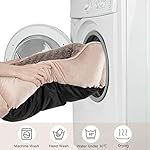 JOEJOY Rectangle Dog Bed for Large Medium Small Dogs Machine Washable Sleeping Sofa Non-Slip Bottom Breathable Soft Puppy Bed Durable Orthopedic Calming Pet Cuddler, Multiple Size, Beige - Image 5