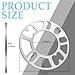 CXCCOI 2PCS 8mm Car Wheel Spacers,Hubcentric Wheel Spacers for PCD 98-120mm 4 or 5 Cam Lugs & 4x100/4x114.3/5x105/5x112 Bolt Pattern,Spacers for Car Accessories for Hub (4 or 5 Lugs Universal-8mm)
