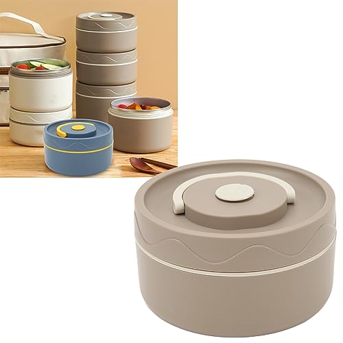 Tnfeeon 14.78 Oz Insulated Vacuum Food Jar with Buckle Lid Wide Mouth Soup for Hot Food Kids Portable Leakproof Stainless Steel Thermal Lunch Container (Tnfeeon0t9rum7zq2-12)