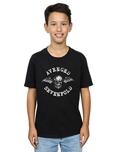 Absolute Cult Avenged Sevenfold Boys Death Bat T-Shirt Black 5-6 Years