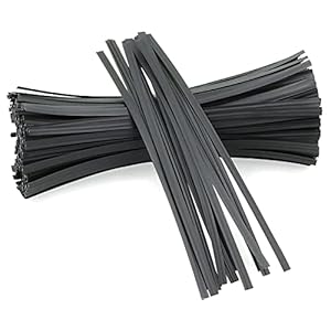 Twist Ties for Bags 5″ Cable Ties 100 Pcs Bag Twist Ties for Cord Twist Bread Ties Reusable Black Plastic Coated Ties Twist Ties Heavy Duty Bread Ties Wire Twist Ties for Household and Office Use