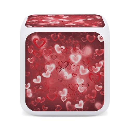 Réveil numérique cœur LED cadeau idéal Saint-Valentin - 5