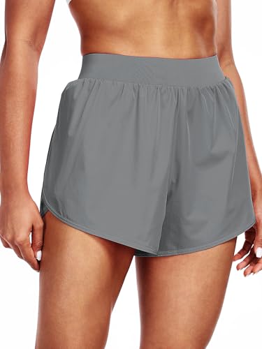 CADMUS 2 in 1 Women's Workout Shorts Athletic Gym Running Shorts with Compression Liner Brief3