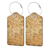 Taille idéale : mesurant 11,7 x 7,4 cm, cette étiquette de bagage ancienne carte de mer vintage a la taille idéale pour une identification facile sur votre valise. Il est compact mais assez spacieux pour contenir vos informations de voyage importantes, ce qui en fait un accessoire essentiel pour vos bagages