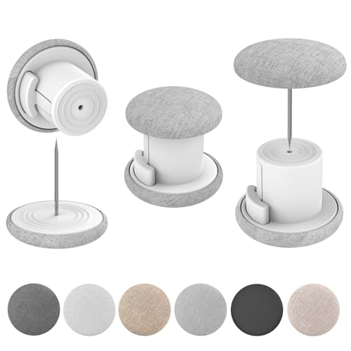 mioule Duvet Clips to Hold Comforter Inside 6Pack, Non-Slip Fasteners to Hold Comforter in Place, Prevent Shifting for Bedding Sheets Quilts Blankets, Double-Sided Soft Fabric Pins (Light Grey)