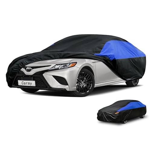 GUNHYI Toyota Car Cover Custom Fit Toyota Camry/Solara Waterproof All Weather, Lightweight Full Exterior Cover for Automobiles Outdoor Sun UV Rain Dust Snow Wind Protection.
