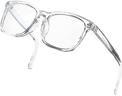 CREEK Blue Light Blocking Glasses Gaming Filter Square Eyeglasses for Eye Protection Men Women, Computer/Tablet/Laptop/Mobile/TV, Anti-blue & Anti eyestrain with Testing Kit