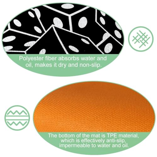 Tapete absorbente para cocina lavable con base antideslizante pack de 2 6