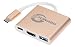 TOWABO USB 3.1 Type-C to HDMI Adapter 4K Plus USB 3.0+ USB-C Charging Port Adapter Cable for New MacBook/Chromebook Pixel/Dell XPS13/Yoga 900/Lumia 950Xl/USB-C Devices to HDTV/Projector