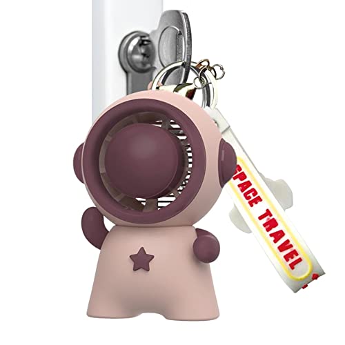 mão, Pingente carro astronauta com cordão destacável, Ventilador USB recarregável maquiagem leve 3 v