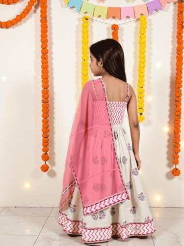 Image of Nautinati Girls Lehenga Choli Set
