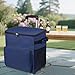predolo Rolling Insulated 35L Portable Chiller Heavy Duty Soft with Wheels Bag for Travel Camping Beach Patio Grocery, Navy Blue