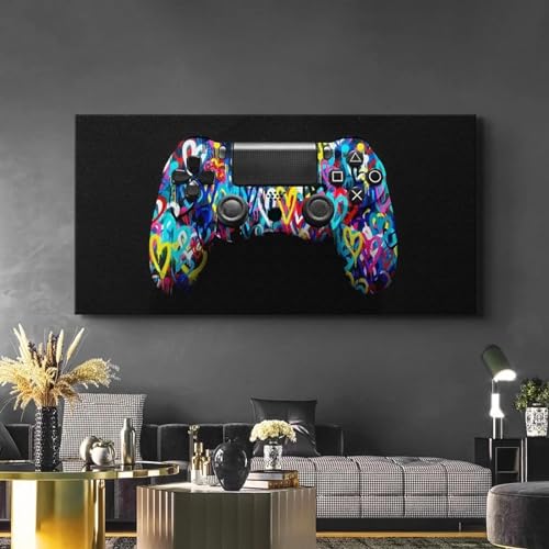 Affiches de manette de jeu pour décoration murale de salle de jeu gamer