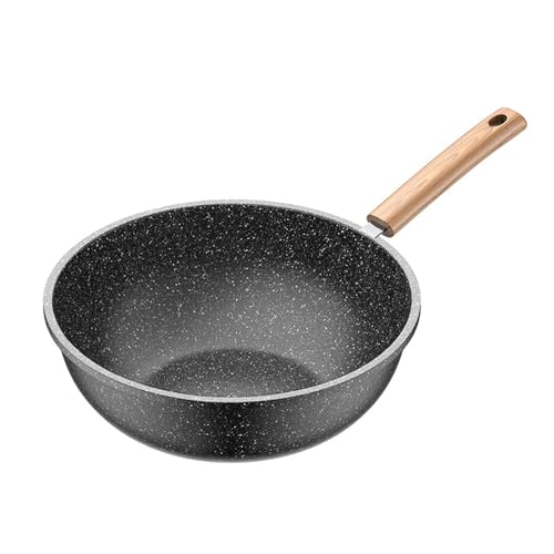 Wok de piedra médica negro 30 cm sin tapa miniatura 1