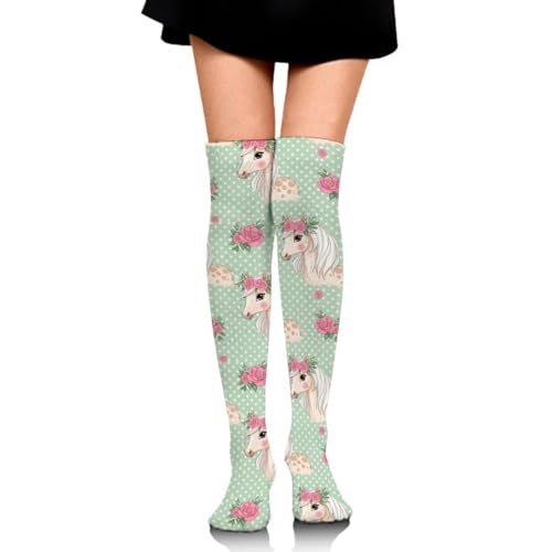 Women Girls Fashion Multi Performance Crew Dress Socks Long High Winter Warm Socks