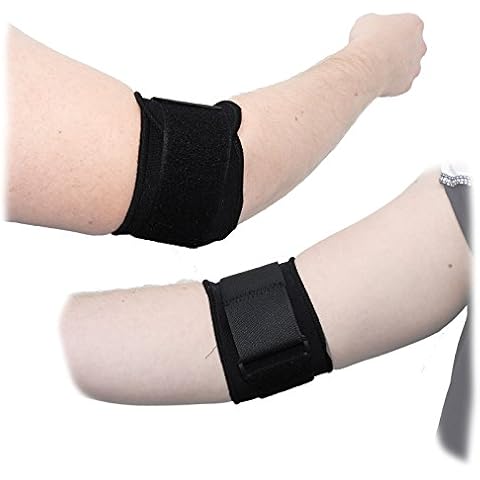 Medisure Tennis Elbow Adjustable Universal Arm Brace Support Aid Strap Black Cover