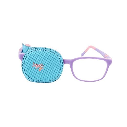 6 parches para ojos para ambliopía, parches para gafas de niños, para estrabismo, ojo vago, color azul