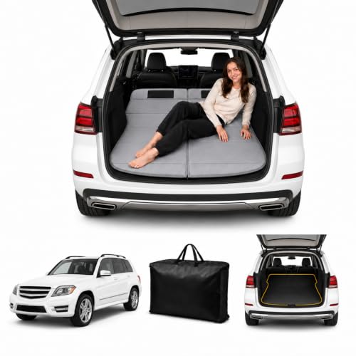 Image of Car Mattress for GLC 2010-2015 GLK, Upgraded Non-Inflatable Thickened Foam SUV Car Camping Mattress, Foldable Trunk Sleeping Pad Car Bed Mattress for Road Trips Camping Travel