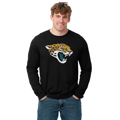 Camiseta de manga larga NFL Hombre FOCO de algodón suave con puños acanalados térmicos