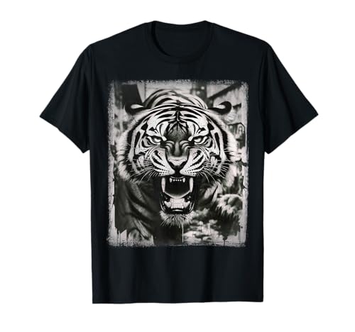 Tigerfan, Raubkatze - Streetwear, Tattoo-Streetart Design T-Shirt