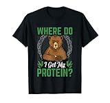 Where Do I Get My Protein? Bear Funny Gift Cute