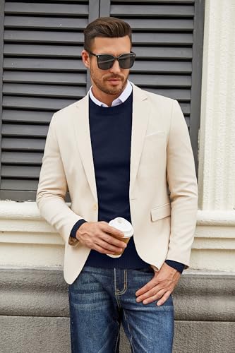 COOFANDY Men's Dress Crew Neck Sweater Lightweight Sweatshirts Knitted Pullover Casual Fashion Long Sleeve Sweater4