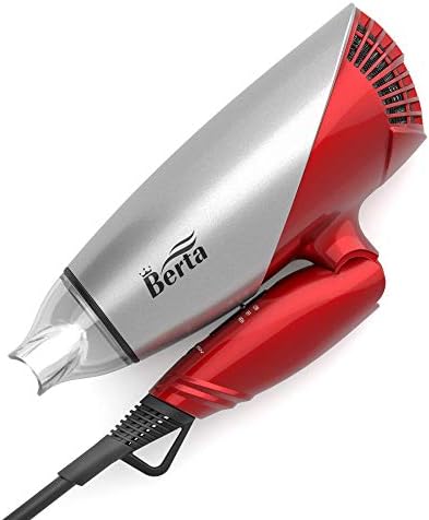 Amazon.com: Secador de pelo plegable de doble voltaje profesional para RV  ligero portátil 1875 vatios potente secador de soplado de iones negativos  para uso doméstico y de viaje, motor DC más concentrador :