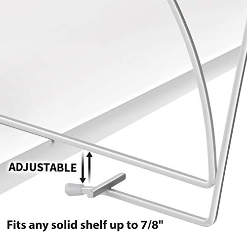 Lynk® Tall White Shelf Dividers - Linen Closet Shelf Organizer (Set Of 2) - White #TOP3