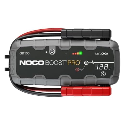 NOCO Boost Pro GB150 3000 Amp 12 V Ultra Safe Portable Batterie de voiture Booster et Câbles de démarrage robustes pour moteurs essence jusqu'à 9 litres et diesel 7 litres