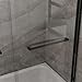 MotiveTech Double Sliding Bathtub Shower Door 60 in. W X 58 in. H Aluminum Framed Shower Enclosure for Tub with Clear