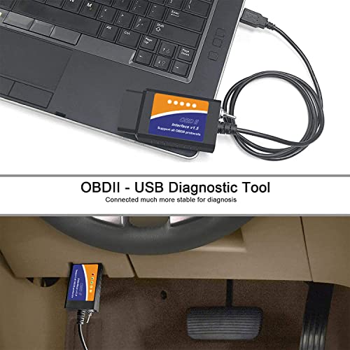 Forscan Elm327 Obd2 Usb Adapter For Windows, Diagnostic Coding Tool With Ms-Can/Hs-Can Switch For Ford Lincoln Mazda Mercury Series Vehicles #TOP7