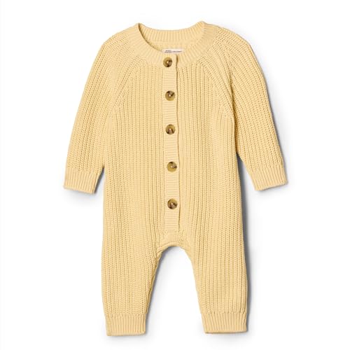 Amazon Essentials x Sofia Grainge Mono de punto Unisex Bebés, Amarillo Mantequilla, 0-3 meses