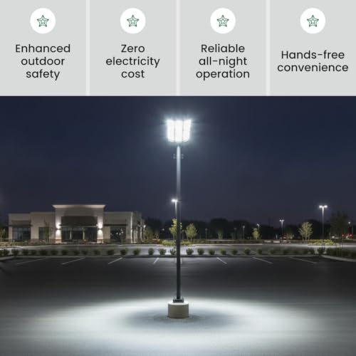 Image of kh Solar Street Light Motion Sensor, 288 LED, 120 W, 6000 K Dusk to Dawn Solar Flood Lights Outdoor Waterproof with Remote Control, LED Solar Lights for Outside Garden Yard, Parking (Pack 1)