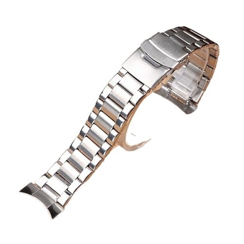 WTNZBAEM Correa de reloj acero inoxidable macizo 22 mm con extremo curvo/recto, pulsera hebilla plegable, repuesto universal compatible Rolex(Only curved end) WTNZBAEM Correa de reloj acero inoxidable macizo 22 mm con extremo curvo/recto, pulsera hebilla plegable, repuesto universal compatible Rolex(Only curved end)