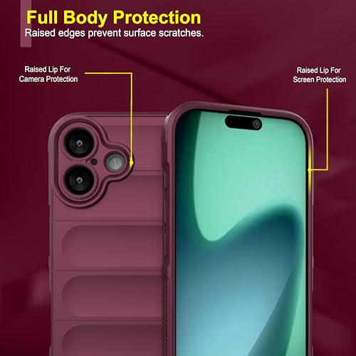 Image of amazon basics Back Case Cover for iPhone 17 | Compatible for iPhone 17 Back Cover | Liquid Silicon Magic Case with Camera Protection | Plum
