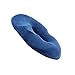 F Fityle Coussin d'hémorroïde de coccyx d'oreiller de beignet pour la chaise de tubérosité de bursite ischiatique, Velours bleu