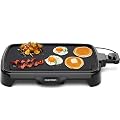 Chefman Electric Griddle with Removable Temperature Control, Immersible Flat Top Grill, Burger, Eggs, Pancake Griddle, Nonstick Easy Clean Cooking Surface, Slide Out Drip Tray, 10 x 16 Inch
