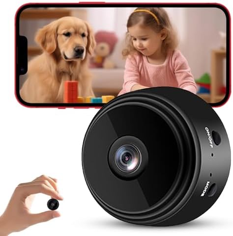 1080P Hidden Camera Spy Camera WiFi, Mini Nanny Cam with Night Vi...