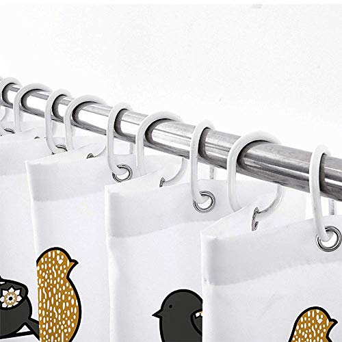Vintage Rustic Iron Stars Shower Curtains For Bathroom, Western Country Texas Star Fabric Shower Curtain Set, Primitive Americana Bathroom Accessories Decor 12 Hooks Included (69" W X 72" H) #TOP3