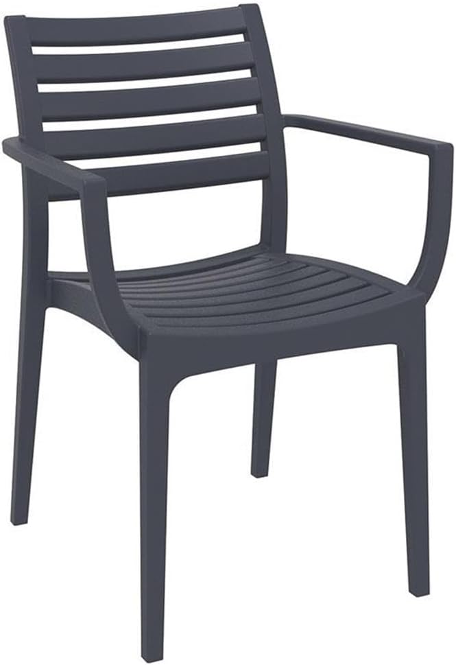Compamia Artemis Outdoor Dining Arm Chair (Set of 2) - Dark Gray