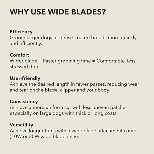 Andis 561462 ceramicEDGE #30W XFine Wide Blade, Small Animal and Pet Grooming, Detachable Replacement Blade, Long Lasting, Stainless Steel by Andis - Image 9