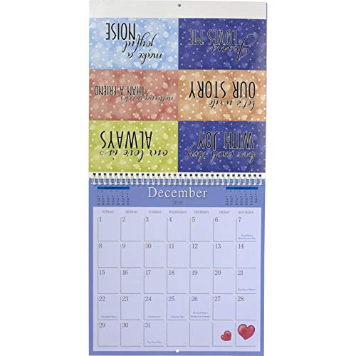 Precious Moments" Live Each Day With Joy 12 Month 2019 Illustrated Wall Calendar, Multicolor #TOP5