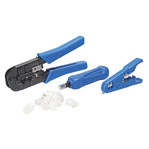 Datashark Pa70007 Ethernet Network Tool Kit - Includes Rj45/Rj11 Crimp Tool, Cable Stripper, Punch Down Tool, Rj45 Connectors - Cat5, Cat5E, Cat6 #TOP4