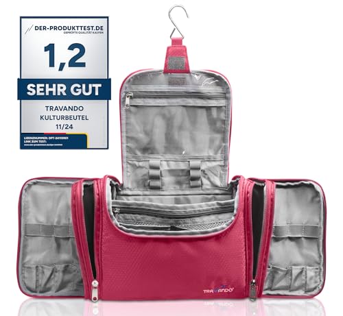 TRAVANDO Kulturbeutel Damen Groß Beauty Case zum...
