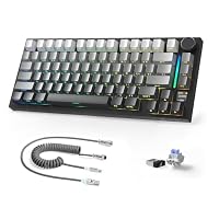 Clavier Mécanique Gaming AJAZZ X ATTACKSHARK X820Ultra 75% - Sans Fil 2,4G/BT/USB-C - Écran TFT, Touches PBT
