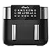 Produktbild Ultenic Dualer Heißluftfritteuse, 7.6L Familienformat für 6-8 Portionen, 6-in-1 Smart-Multikocher, 2 Schubladen, Max 205, Rösten, Grillen, Backen, Wenig Öl, 55dB, Schwarz, K20