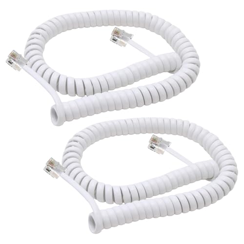 Hugwait Câbles Téléphoniques RJ9 Blanc