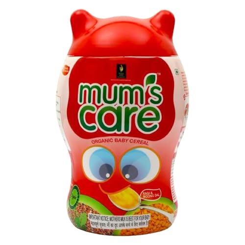Image of British Life Sciences Mum's Care Baby Cereal | Ragi & Moongdal Cereal | Certified Organic Ingredients | From 6 Month Onwards | Infant Cereal | Protein, Calcium & Iron for Babies | Easy to Digest | Rich in Fibre | 400 gm
