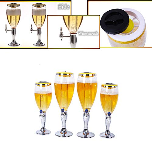 Nomal Tabletop Wine Beer Tower Beverage Juice Dispenser With Led Colorful Shinning Lights For Bar Party Restaurant Ktv Barbecue Restaurant thumb #4